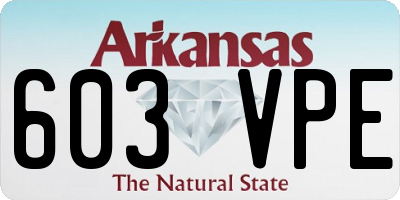 AR license plate 603VPE