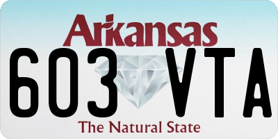 AR license plate 603VTA