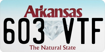 AR license plate 603VTF