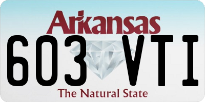 AR license plate 603VTI