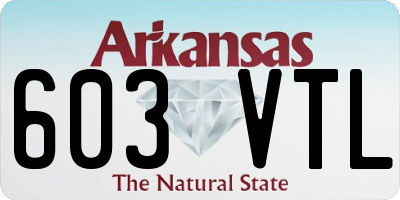 AR license plate 603VTL