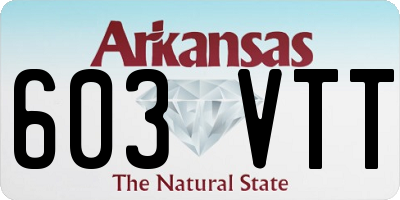 AR license plate 603VTT