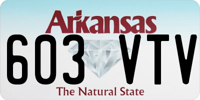 AR license plate 603VTV