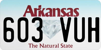 AR license plate 603VUH
