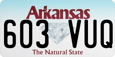 AR license plate 603VUQ