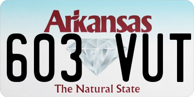 AR license plate 603VUT