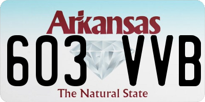 AR license plate 603VVB