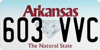 AR license plate 603VVC