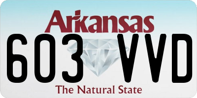 AR license plate 603VVD
