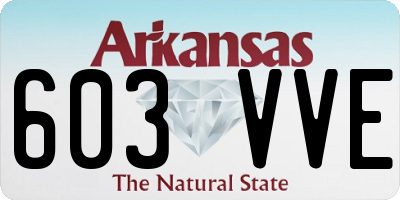 AR license plate 603VVE