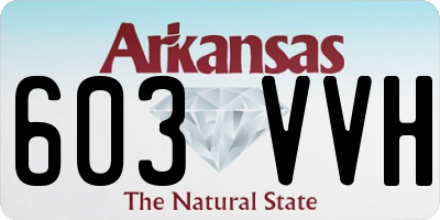 AR license plate 603VVH