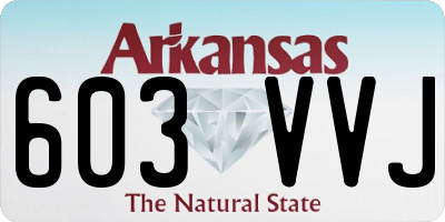 AR license plate 603VVJ