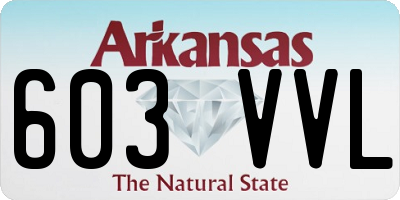 AR license plate 603VVL