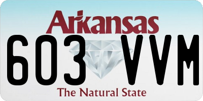 AR license plate 603VVM