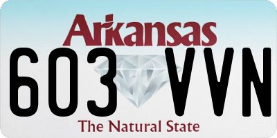AR license plate 603VVN