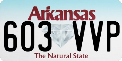AR license plate 603VVP