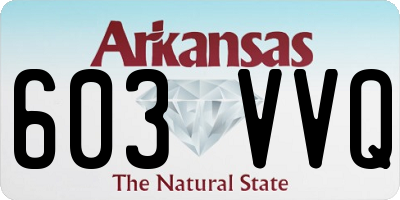 AR license plate 603VVQ