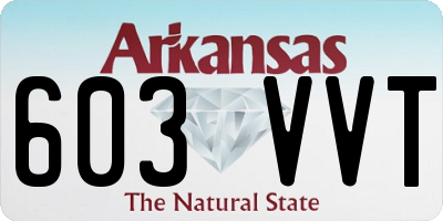 AR license plate 603VVT