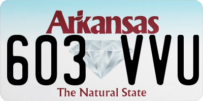 AR license plate 603VVU