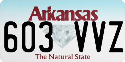 AR license plate 603VVZ
