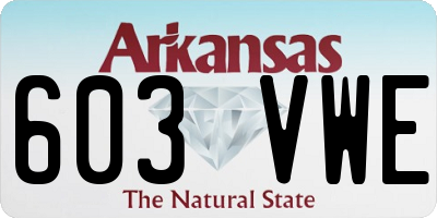 AR license plate 603VWE