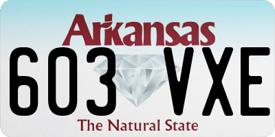 AR license plate 603VXE
