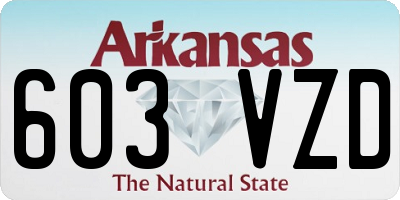 AR license plate 603VZD