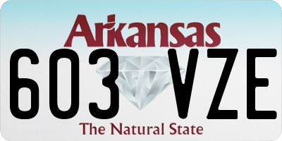 AR license plate 603VZE