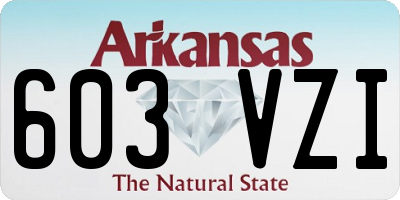 AR license plate 603VZI
