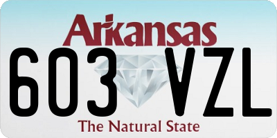 AR license plate 603VZL