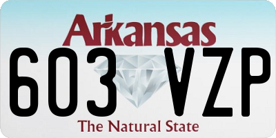 AR license plate 603VZP