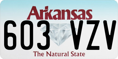 AR license plate 603VZV