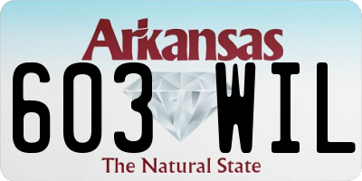 AR license plate 603WIL