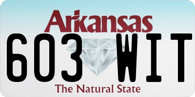 AR license plate 603WIT