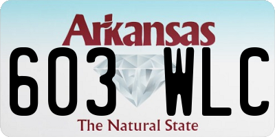 AR license plate 603WLC