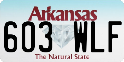 AR license plate 603WLF