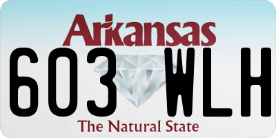 AR license plate 603WLH