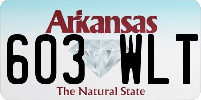 AR license plate 603WLT