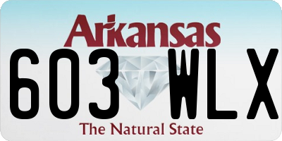 AR license plate 603WLX