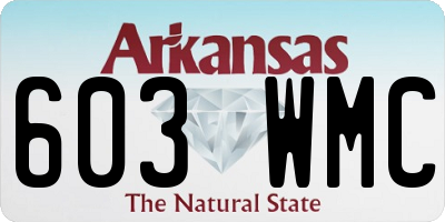 AR license plate 603WMC