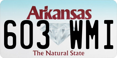 AR license plate 603WMI