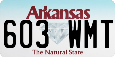 AR license plate 603WMT