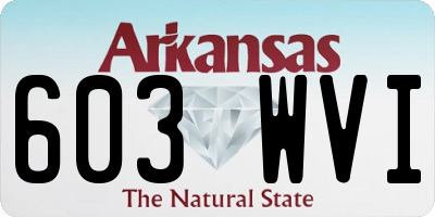 AR license plate 603WVI