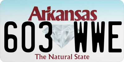 AR license plate 603WWE