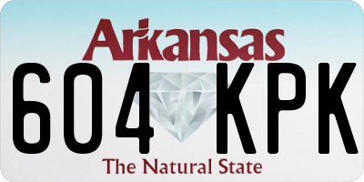 AR license plate 604KPK