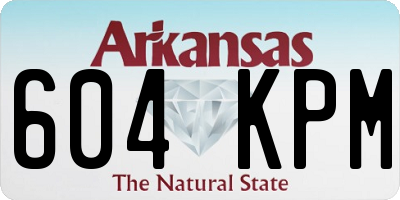 AR license plate 604KPM