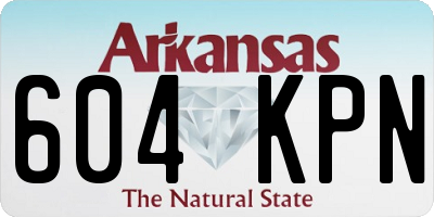 AR license plate 604KPN