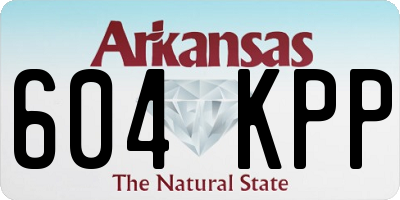 AR license plate 604KPP