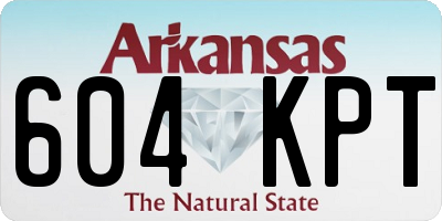 AR license plate 604KPT