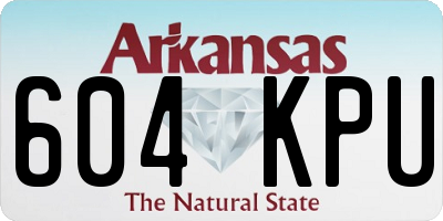 AR license plate 604KPU